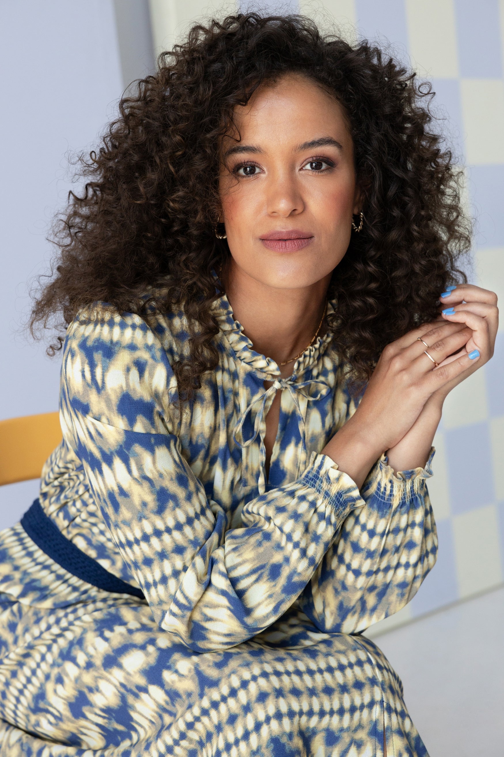 Tasia | Blue/Multi-Colour
