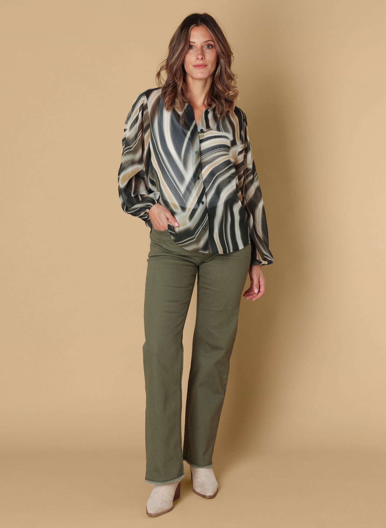 Sirien | Olive/Multi colour