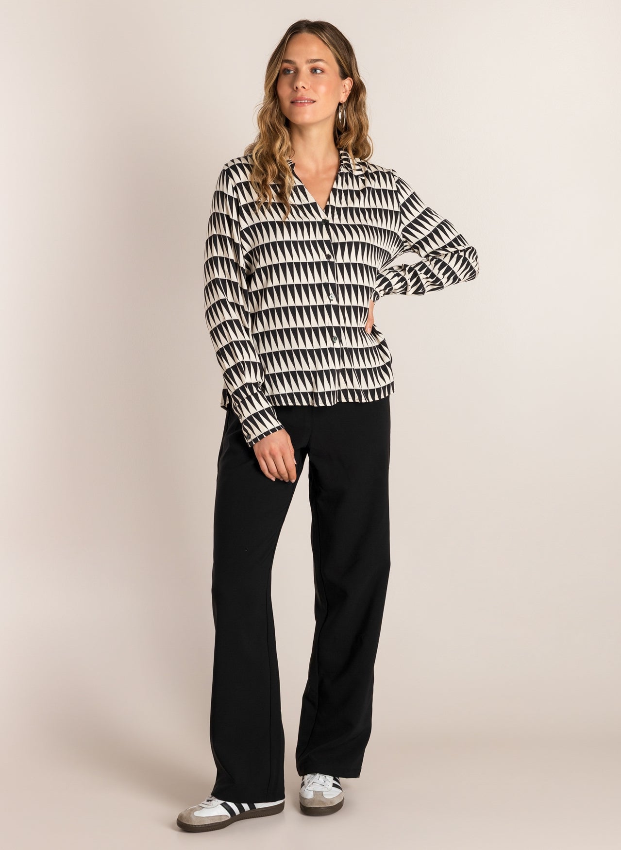 Skyla | Off-White/Schwarz