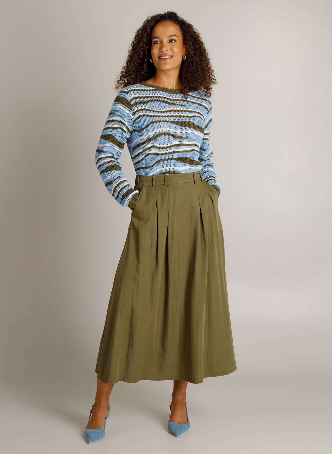 Hannah | Green/Multi-Colour
