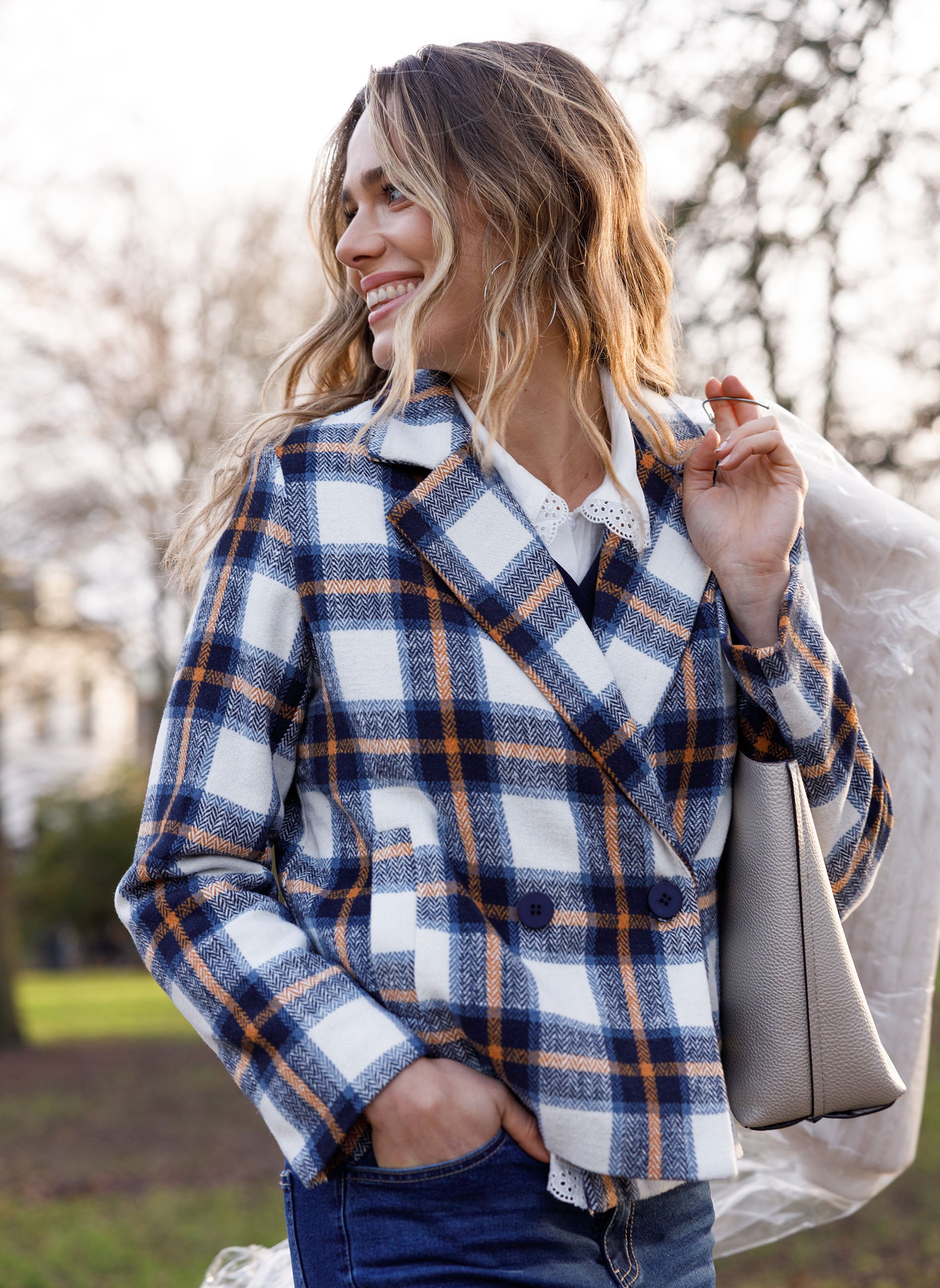 Hanneke | Dark Blue/Multi col