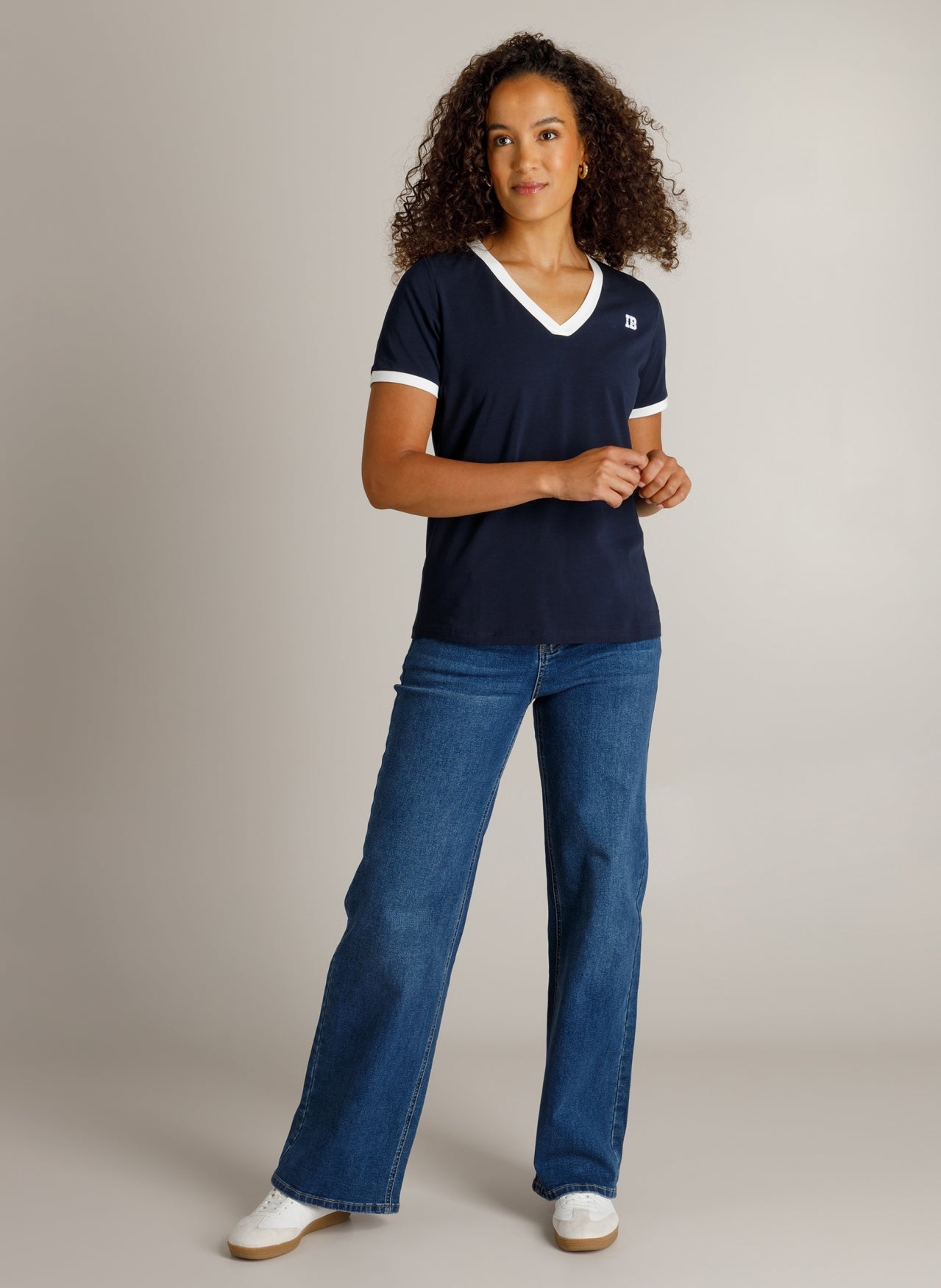 Haylen | Dark Blue/Off white