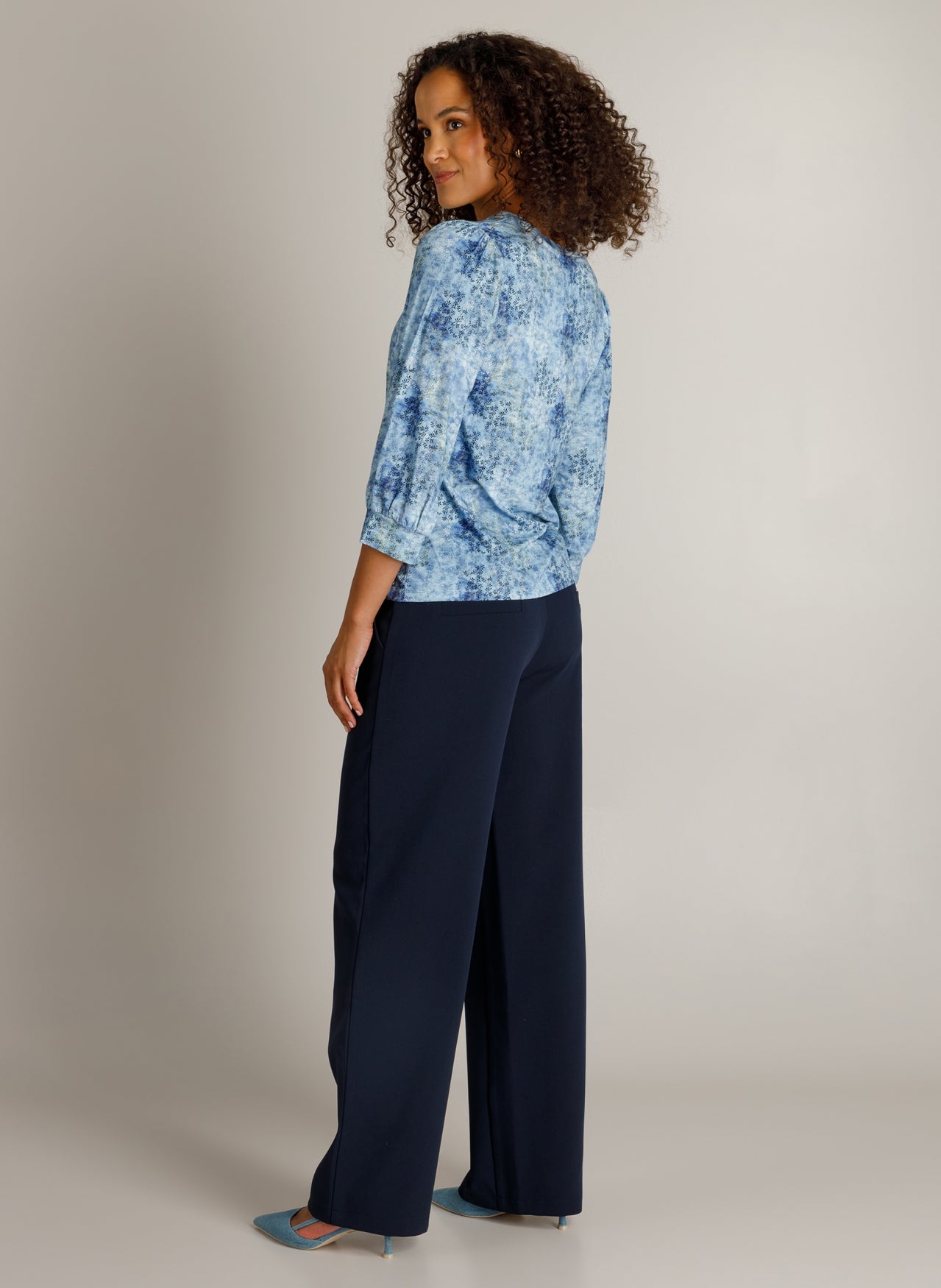 Hermela | Sky Blue/Multi color