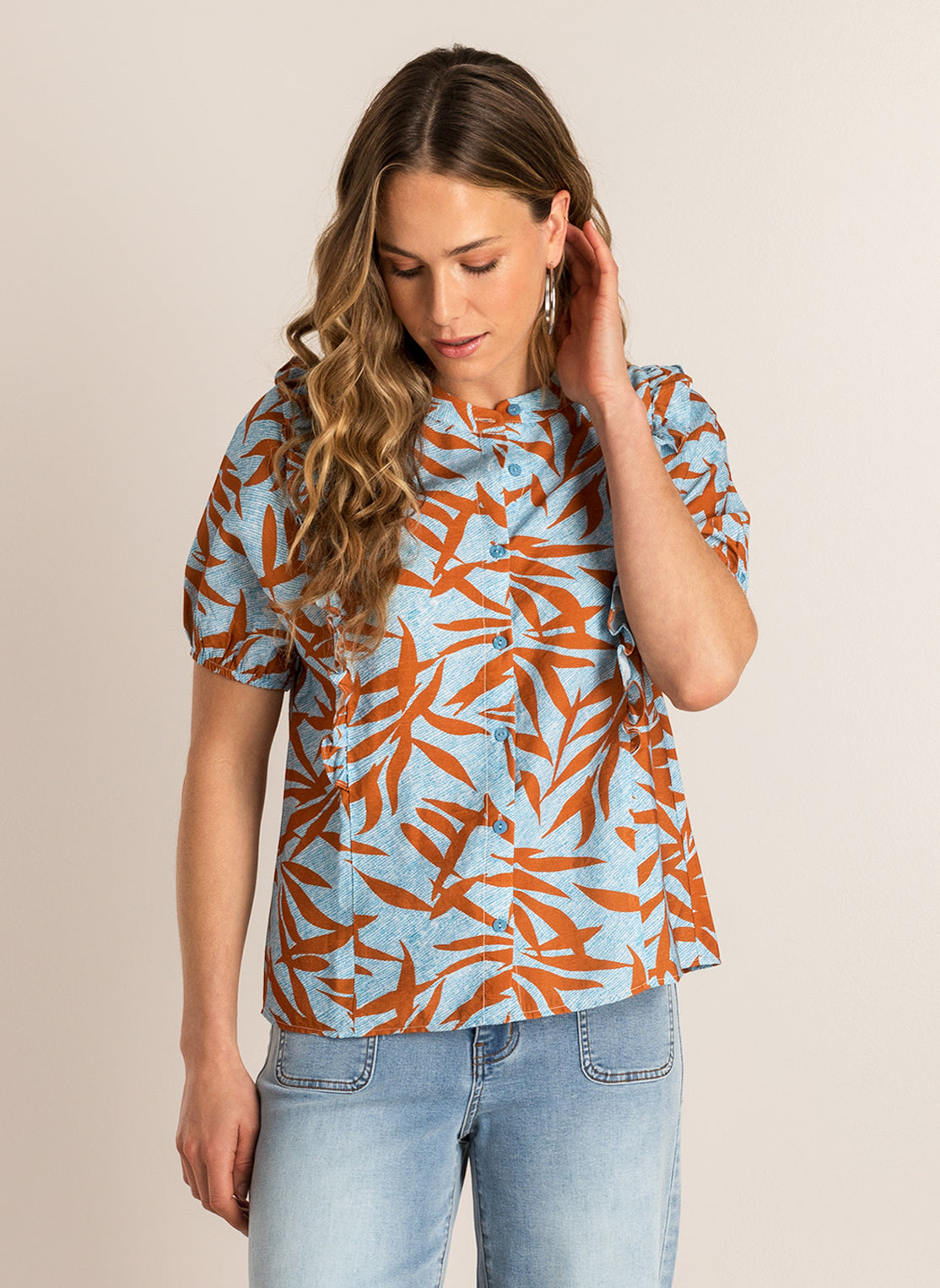 Phebe | Light Blue/Multi-Col