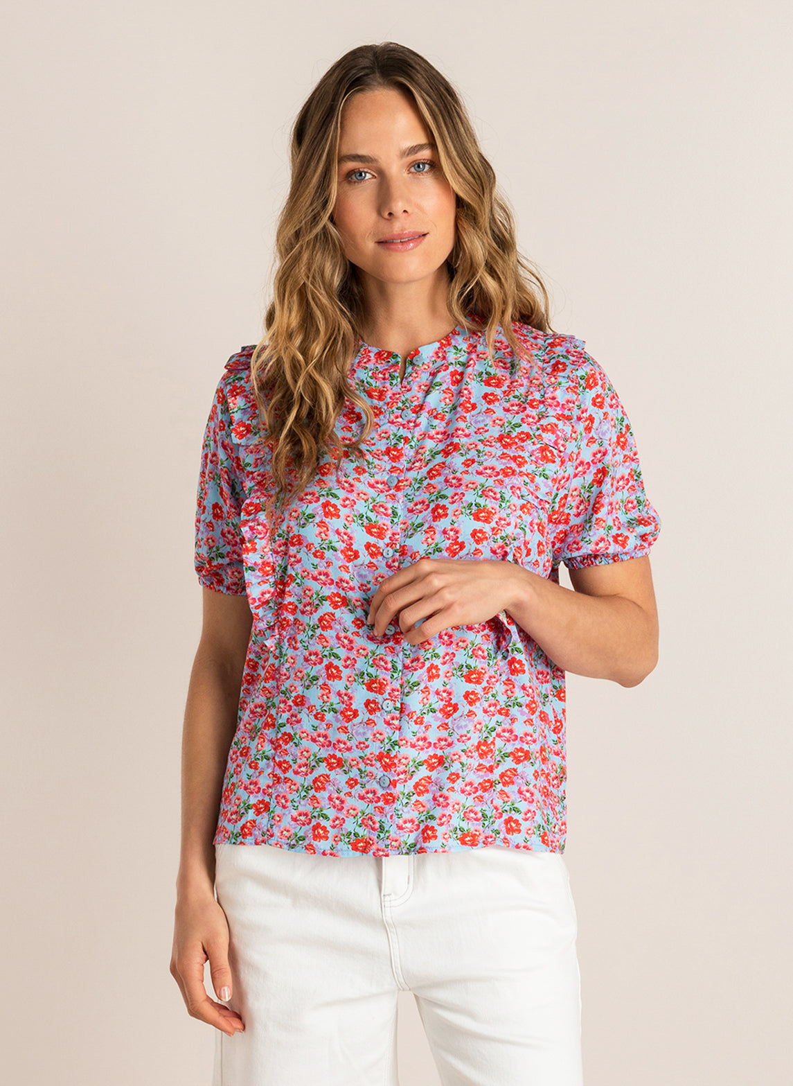 Penny | Light Blue/Multi-Col