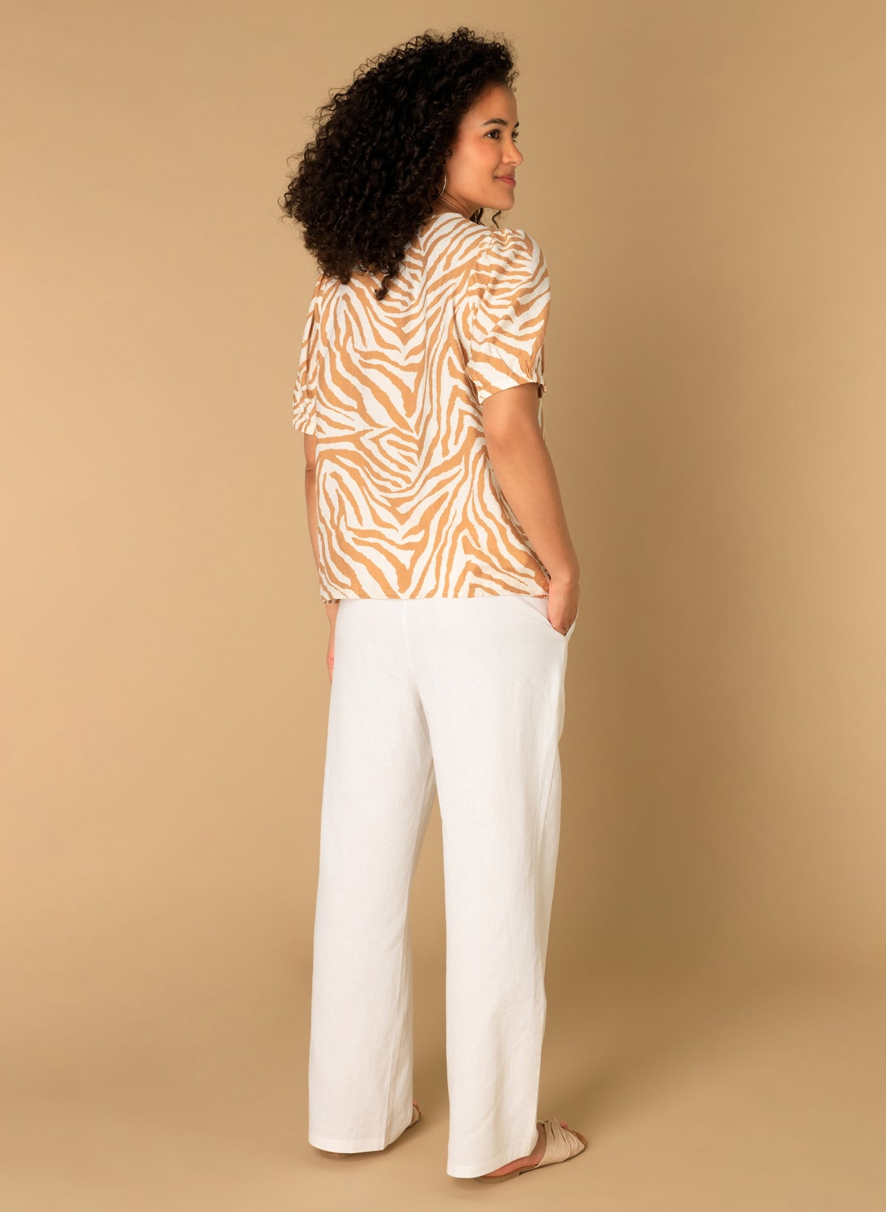 Mieke | Caramel/Multi color