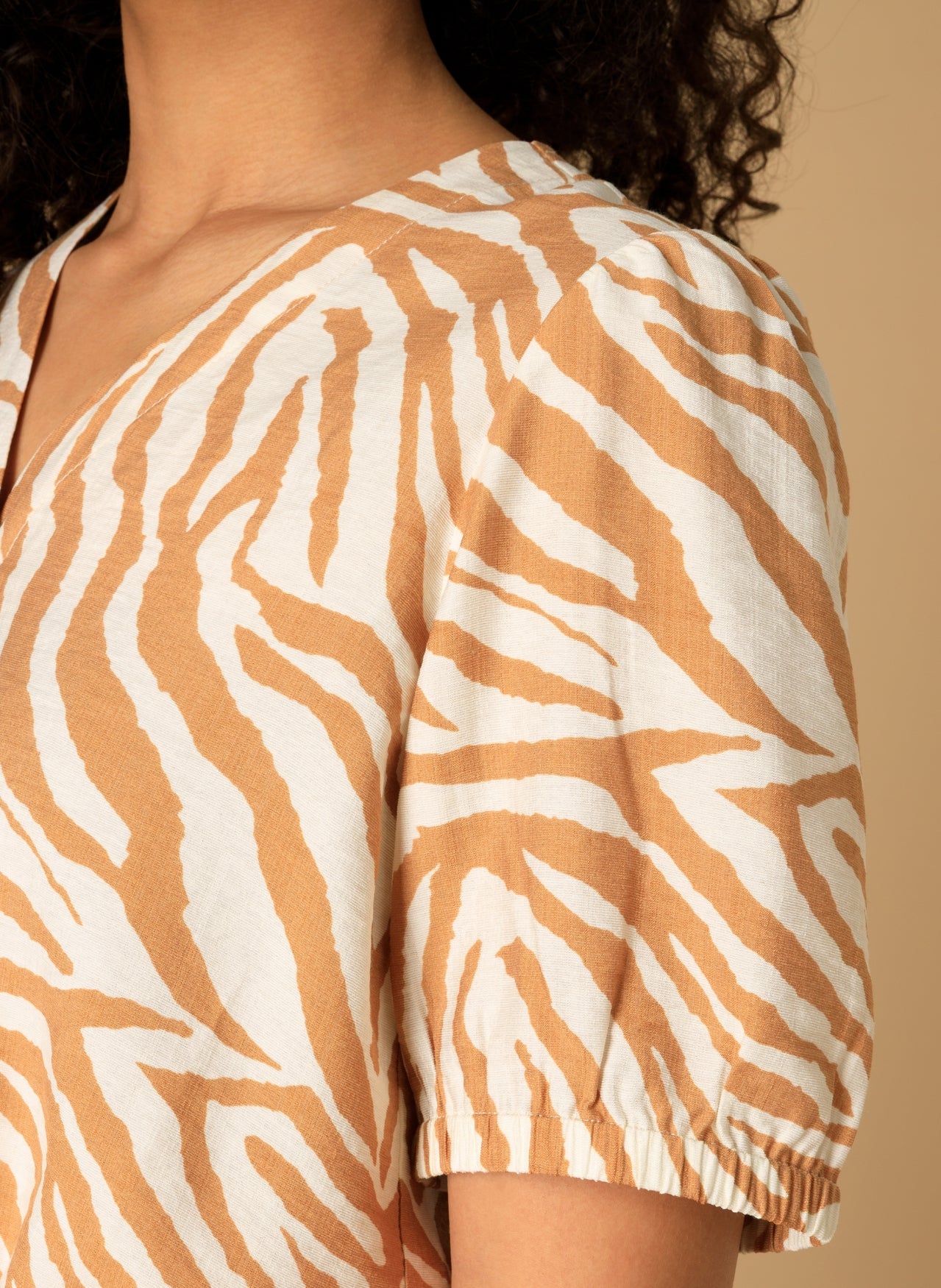 Mieke | Caramel/Multi color