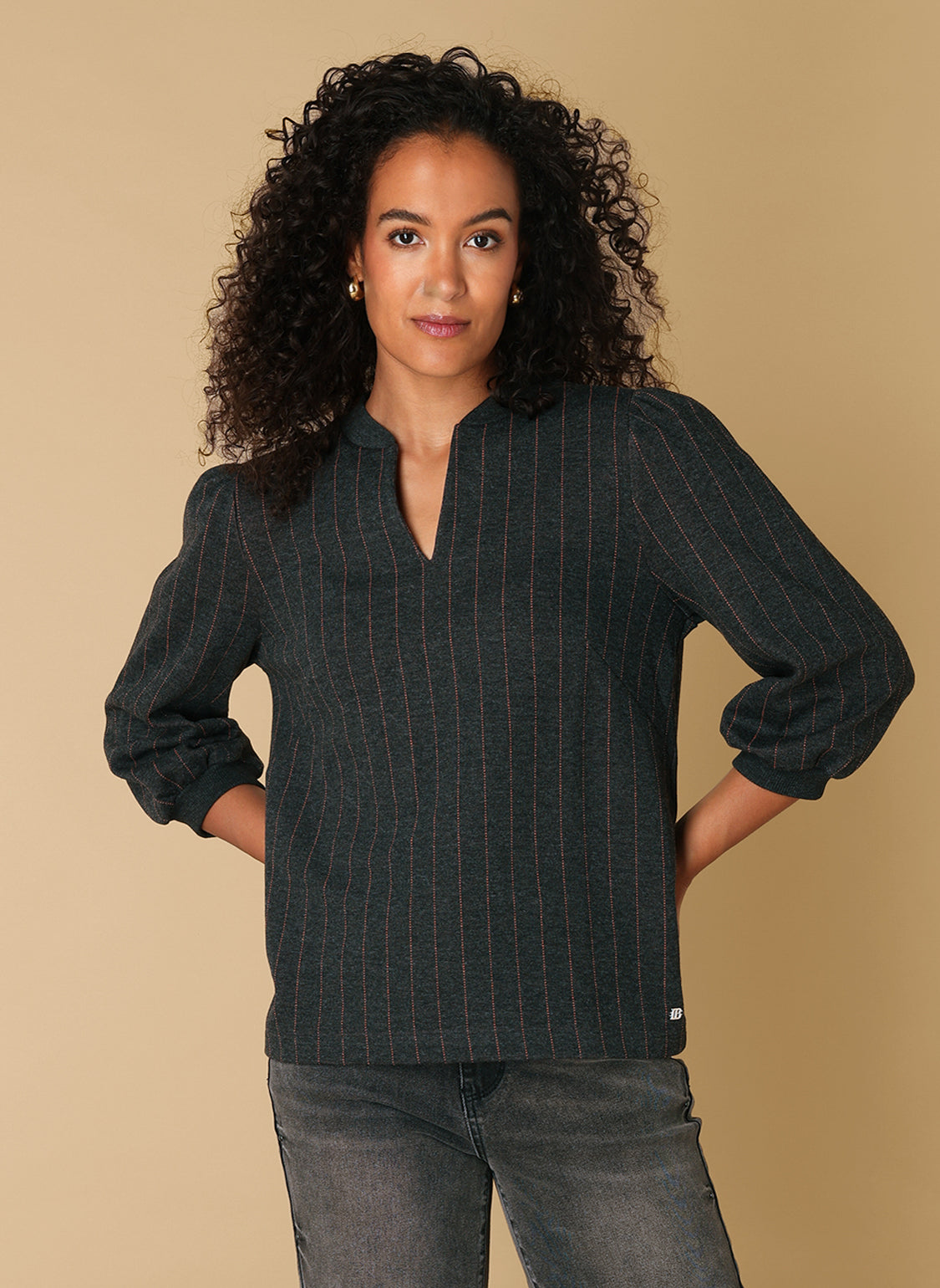 Rihana | Grey Melange/Multi-C
