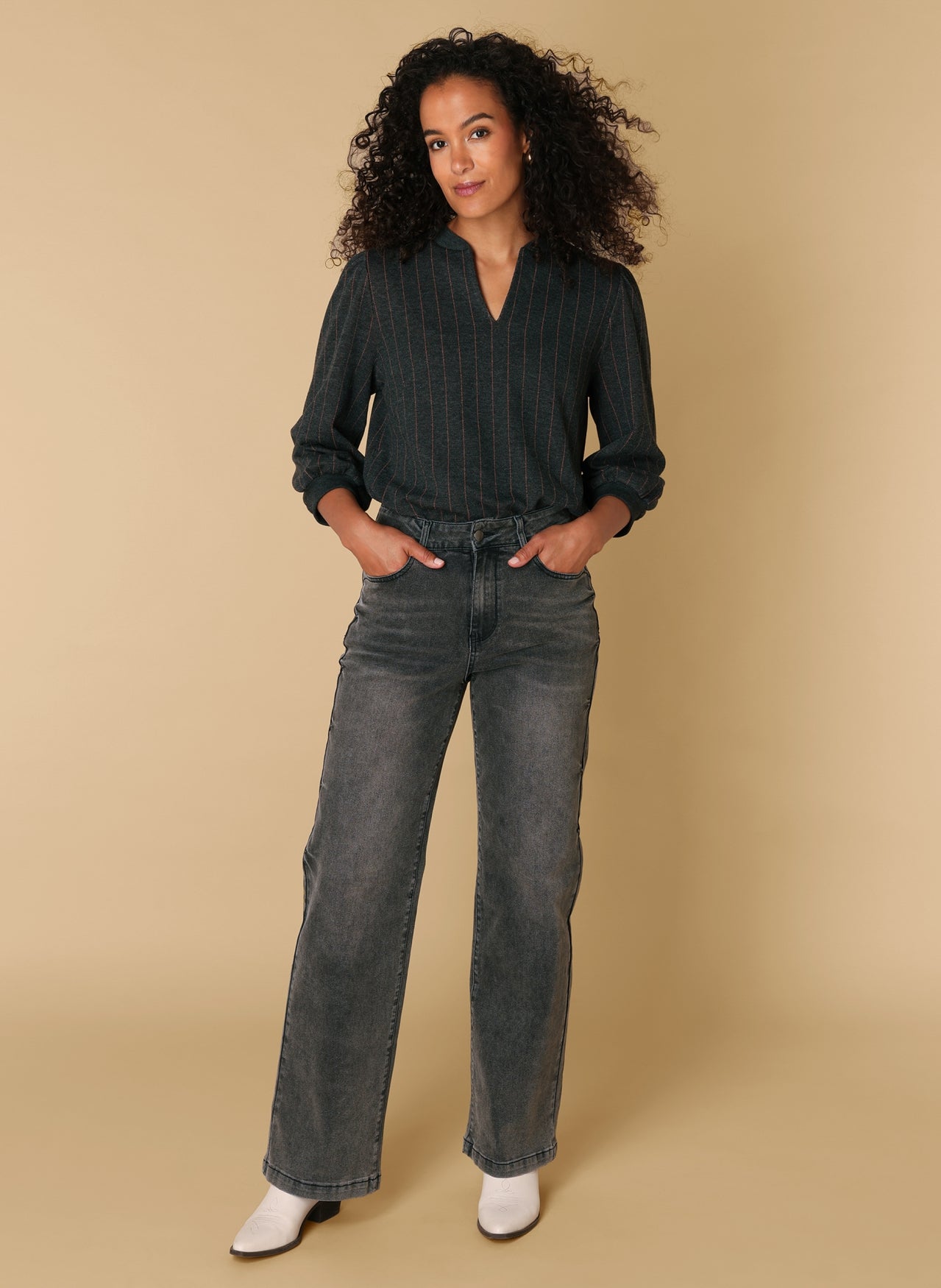 Rihana | Grey Melange/Multi-C