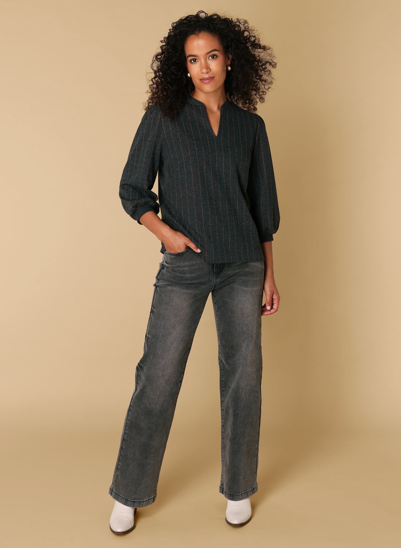 Rihana | Grey Melange/Multi-C