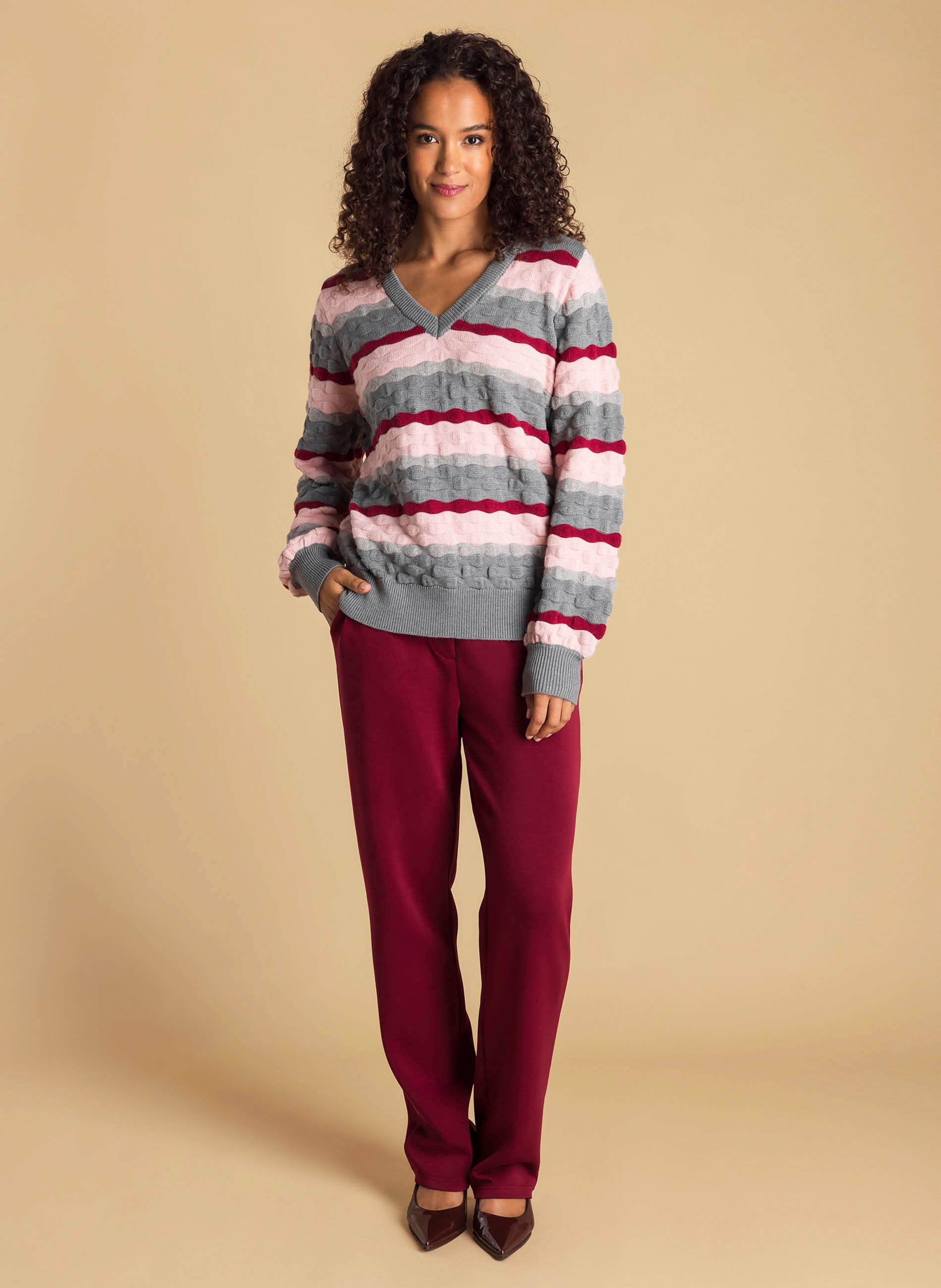 Annalina | Dark Grey/Multi-Colo