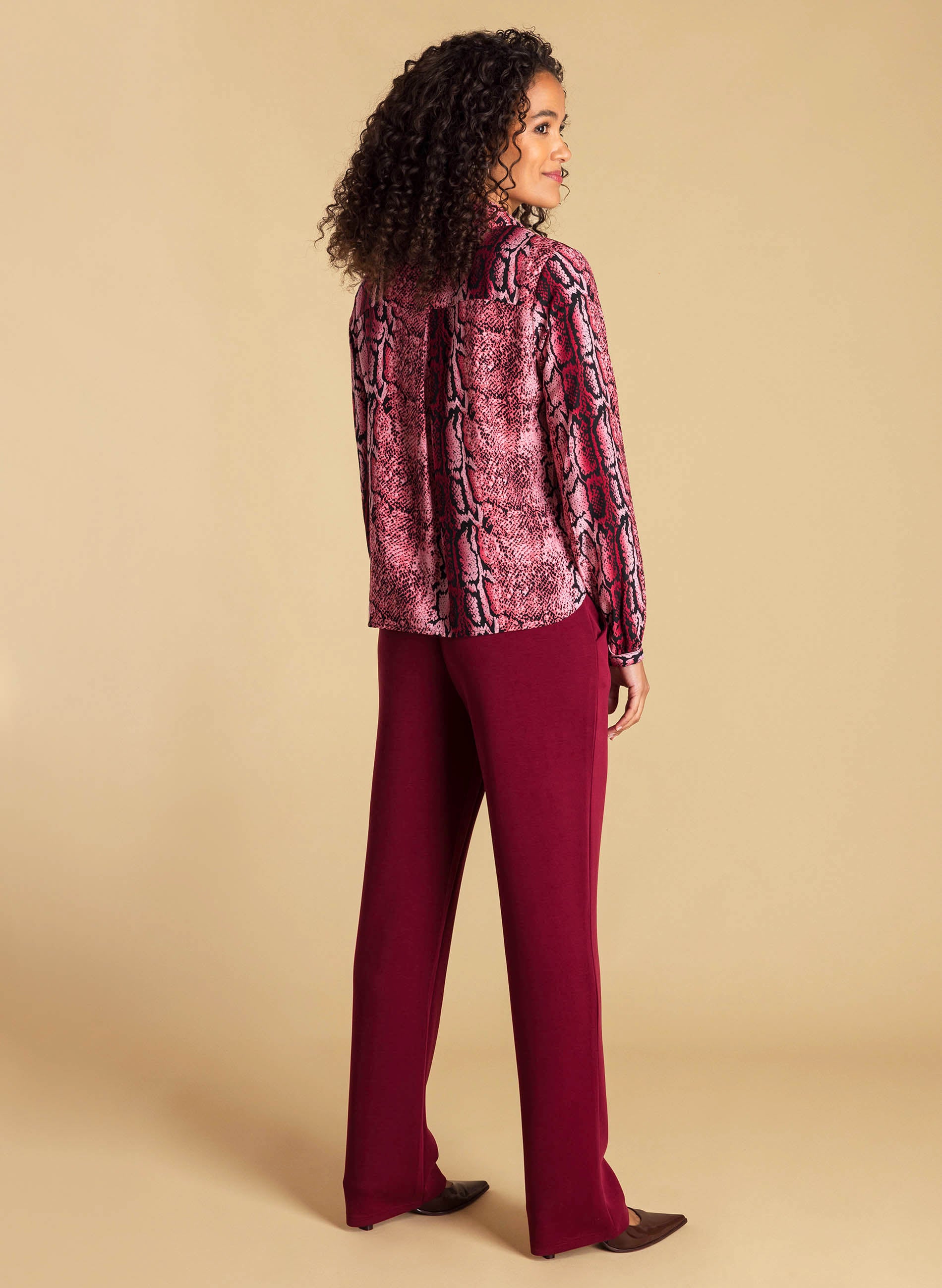 Alisha | Dark Red/Multicolour