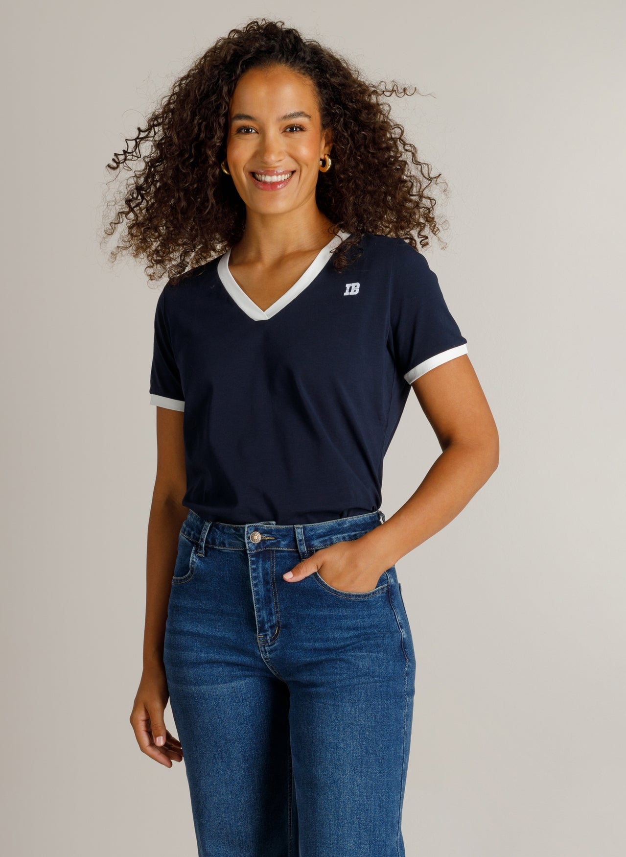 Haylen | Dark Blue/Off white