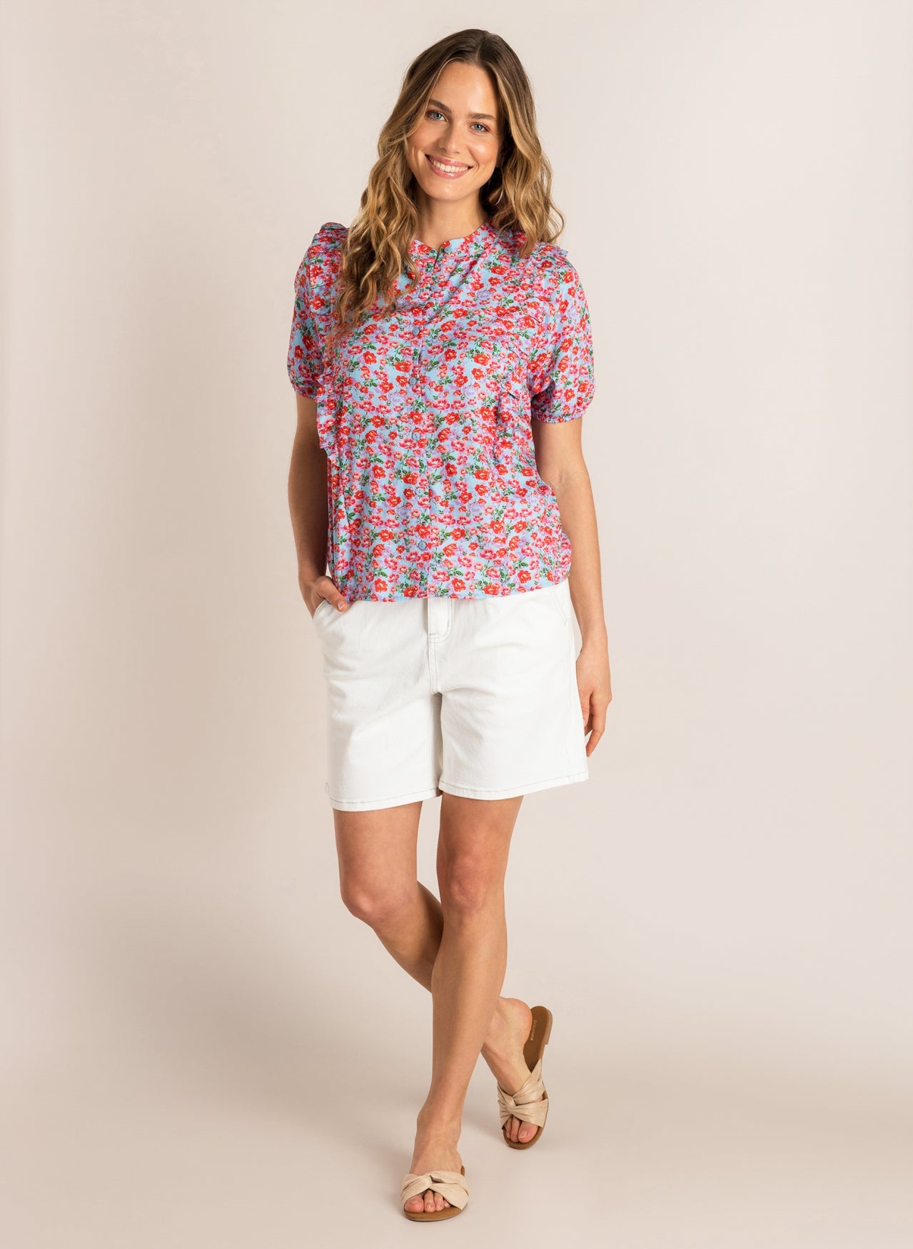 Penny | Light Blue/Multi-Col
